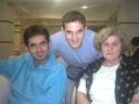With my mum.